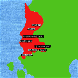 Iglesiente – Mappa