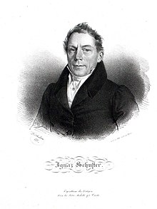 Ignaz Schuster, Lithografie von Joseph Kriehuber, 1830