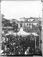 Inauguração do monumento em homenagem ao Visconde do Rio Branco