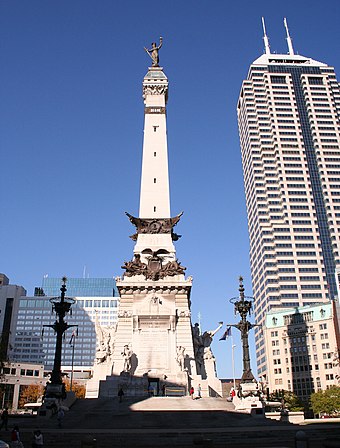 The Circle in Indianapolis was built to honor the war dead.