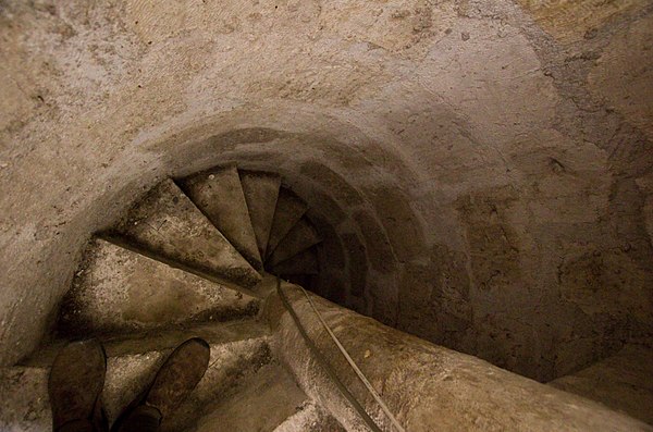 Inside the stairway of a minaret in Mostar