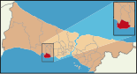 Mapa de Turquía, posición de Beylikdüzü resaltada