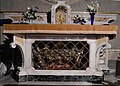 Altar with the funeral urn of the irish bishop Taddeo Mc. Carty