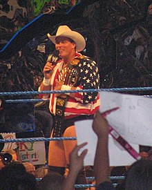JBL cuando fue Campeón de Estados Unidos de la WWE en 2006