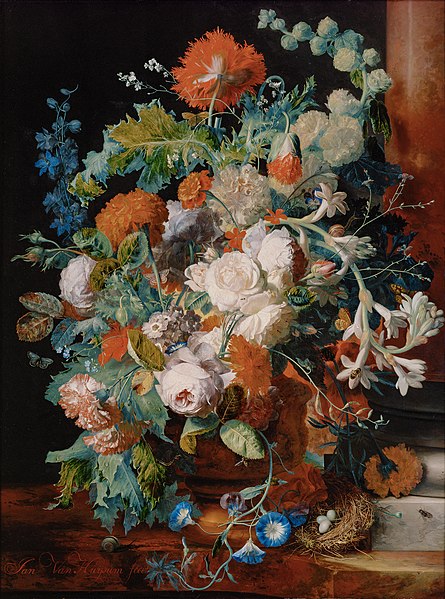 File:Jan van Huysum, , Kunsthistorisches Museum Wien, Gemäldegalerie - Blumenstrauß bei einer Säule - GG 559 - Kunsthistorisches Museum.jpg