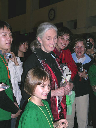 Primatologist Jane Goodall, the school's patron Jane Goodall.jpg