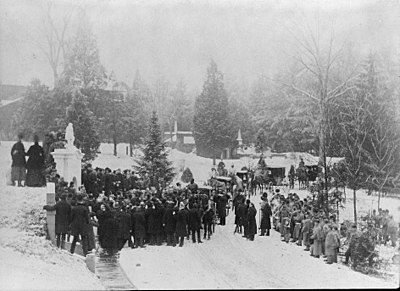 John A. Logan's funeral at Hutchinson's vault