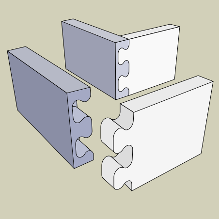 File:Joinery-throughdovetaillike ornament cnc.svg