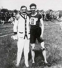 Joseph Gemain (klubo įkūrėjas) ir jo sūnus Guy, 1929 m.
