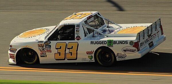 Reaume's No. 33 truck at Daytona International Speedway in 2018