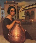 En la fuente (h.1925), óleo sobre lienzo