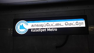 <span class="mw-page-title-main">Kaladipet metro station</span> Chennai Metro station