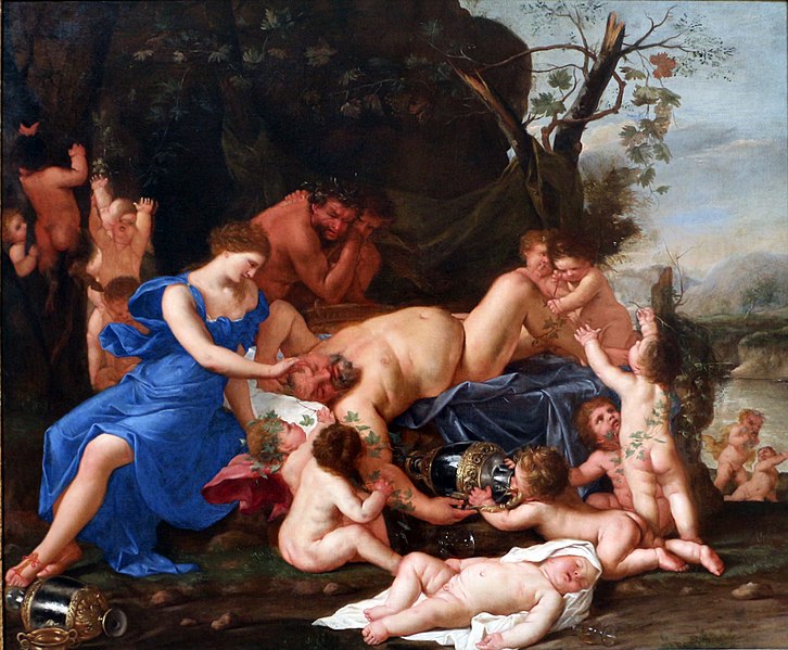 File:Karel Philips Spierincks - The drunken Silenus tied up in his sleep by the nymph Aegle and putti.jpg