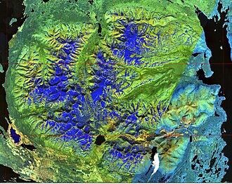 Das Massiv der Chibinen (NASA World Wind)