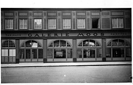 Galerie Moos, rue du Léman, 3 i Genève, omkring 1928.