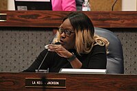 La Keisha Jackson at Indianapolis City-County Council meeting (Jan. 2020).jpg