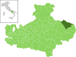 Lokasi Lacedonia di Provinsi Avellino