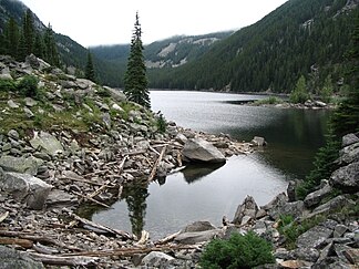 Gallatin Sıradağları, Montana'daki Lav Gölü