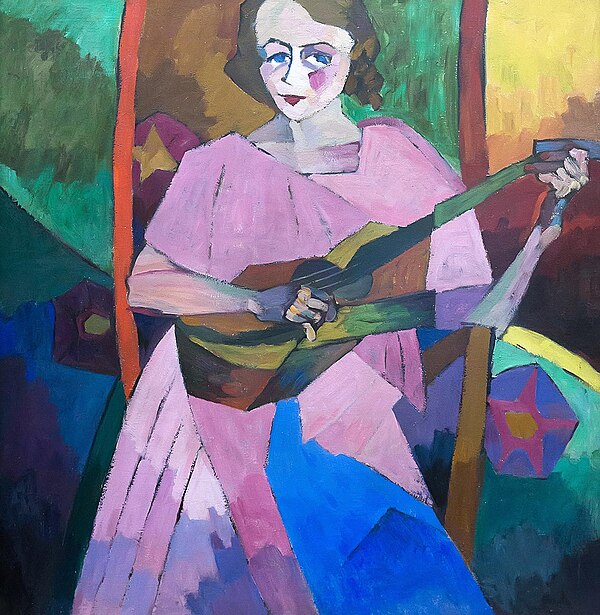 Aristarkh Lentulov Woman with a Guitar, 1913