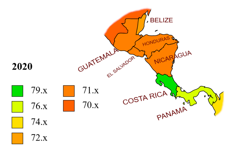 File:Life expectancy map -Central America -2020 -with names.png