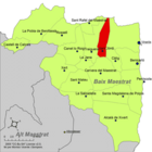 Расположение муниципалитета Сан-Хорхе на карте провинции