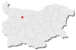 Karte von Bulgarien, Position von Lokowit hervorgehoben