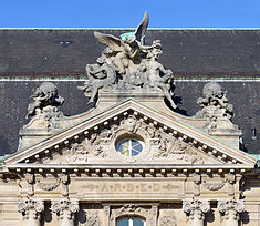 Luxembourg City ARBED bangunan pediment.jpg