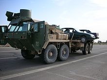 LVS Flatbed variant (MK48/14) with MAK armor kit and ring-mount weapons turret Lvs 48-14-Iraq.JPG