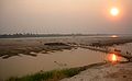 Řeka Mekong protékající městem