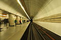 Čeština: Stanice metra Můstek (B) z kabiny metra English: Metro station Můstek (B) from cabin of train