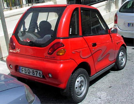 The Indian REVAi 2 door is commercialized as a NEV in the U.S. and as a quadricycle in Europe.