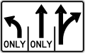 R3-H8cg Lane Use Control Sign (L-T-TR)