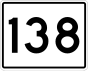 State Route 138 маркер