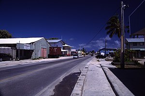Rua principal en Majuro