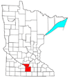 Mankato-North Mankato Micropolitan Daerah.png