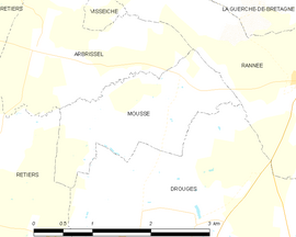 Mapa obce Moussé