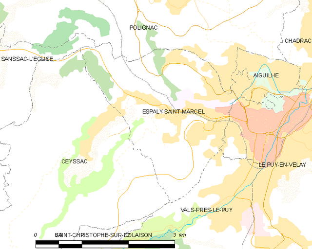 Poziția localității Espaly-Saint-Marcel