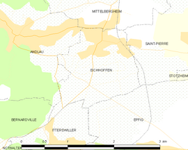 Mapa obce Eichhoffen