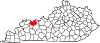 Map of Kentucky highlighting Daviess County.svg