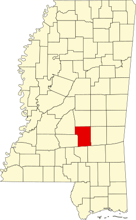 Locatie van Smith County