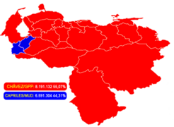 Mapa Electoral Venezuela Presidenciales 2012.png