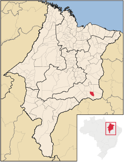 Localização de Sucupira do Riachão no Maranhão