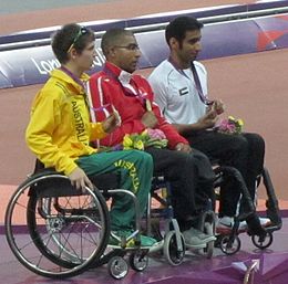 Men's 100m T34 Victory Ceremony (8119922023).jpg