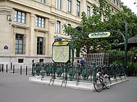 Metro station "Cité" on Place Louis-Lépine