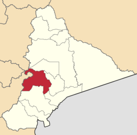 Położenie kantonu Santiago