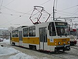 Русский: Москва. Трамвайный вагон Tatra T7B5 English: Moscow, Mosgortrans tram car Tatra T7B5