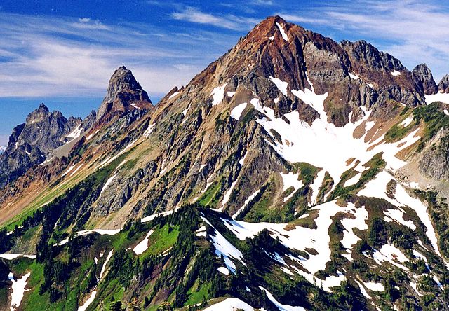 Mount Larrabee and the Border Peaks seen from Winchester Mountain Lookout