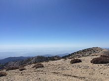 Looking southwest from Mt. Baldy Summit
