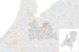 Locatie van de gemeente Baarn (gemeentegrenzen CBS 2016)