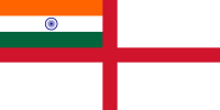 Flag of the Indian Navy (1947–2001)